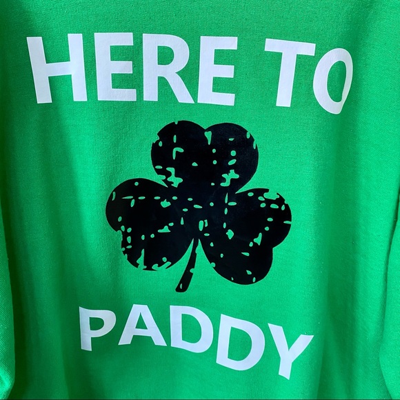 Here To Paddy Funny Drinking Sweatshirt | M - Picture 2 of 3